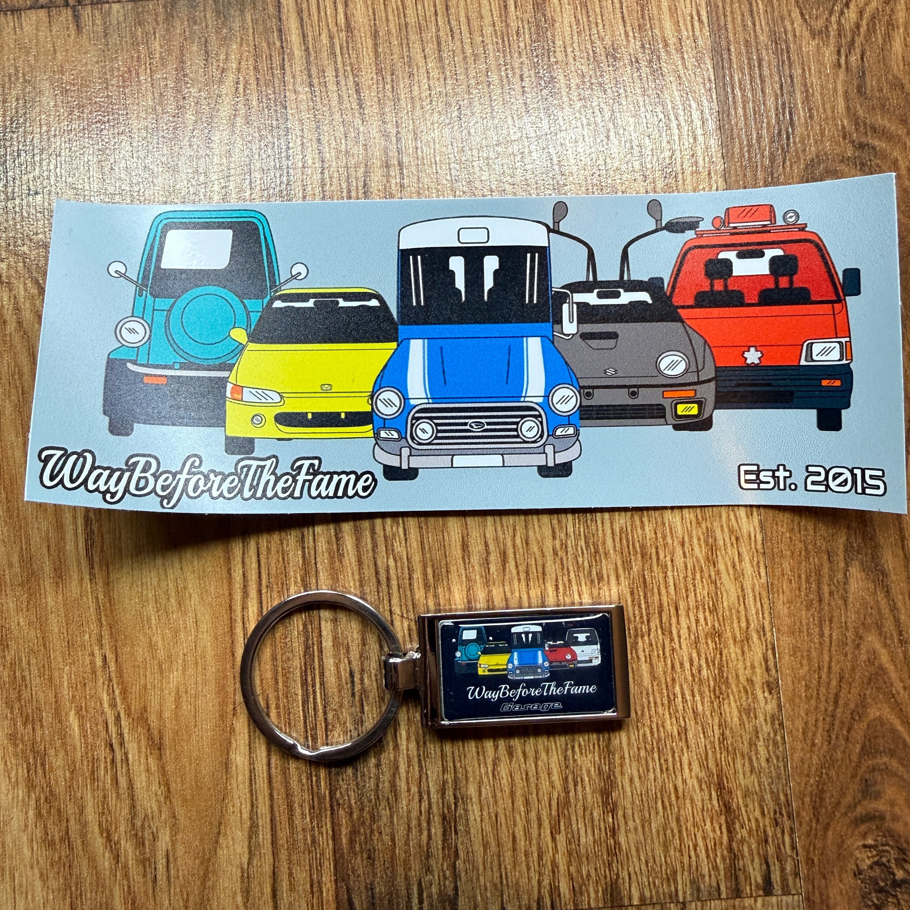 WBTF Garage Chrome Key Ring