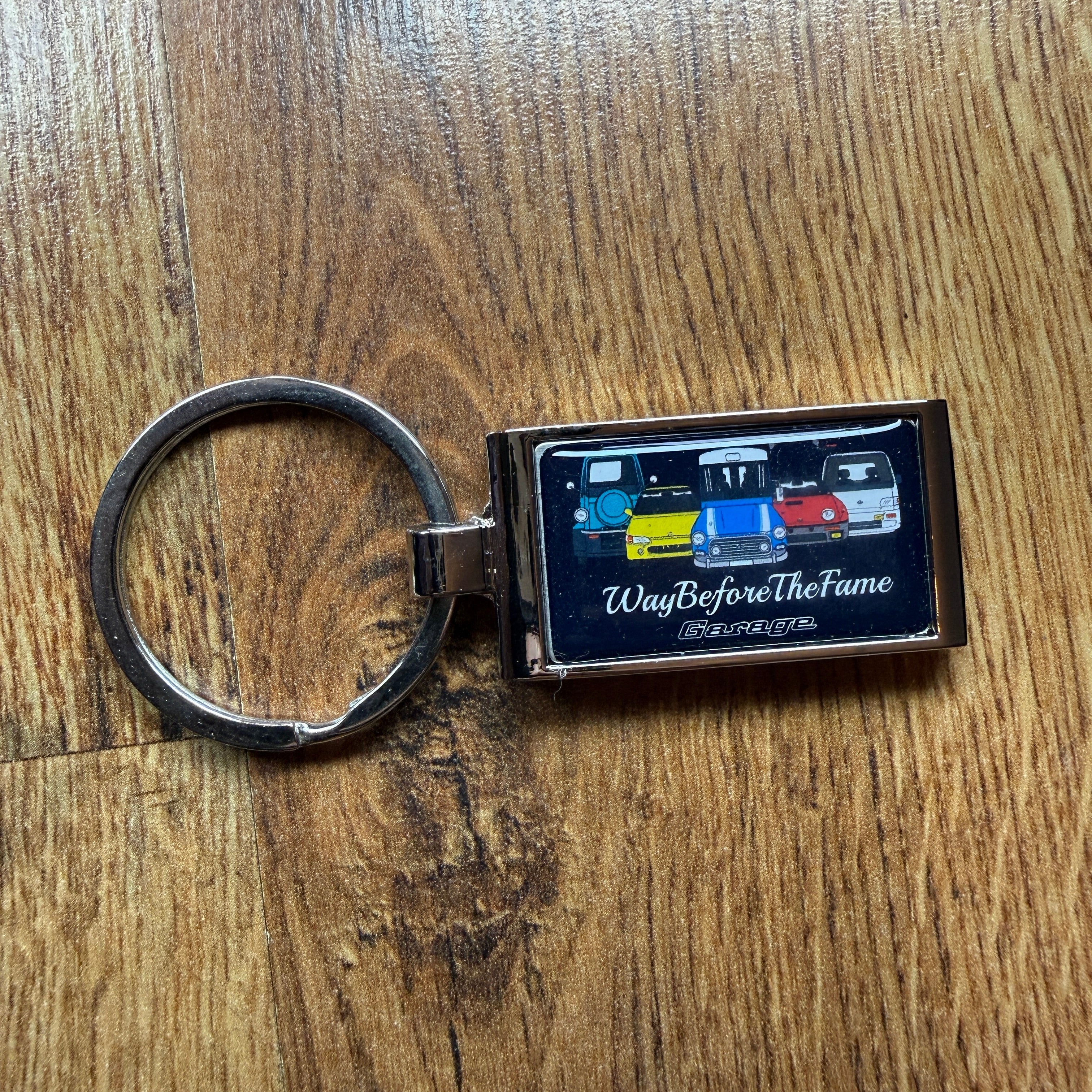 WBTF Garage Chrome Key Ring