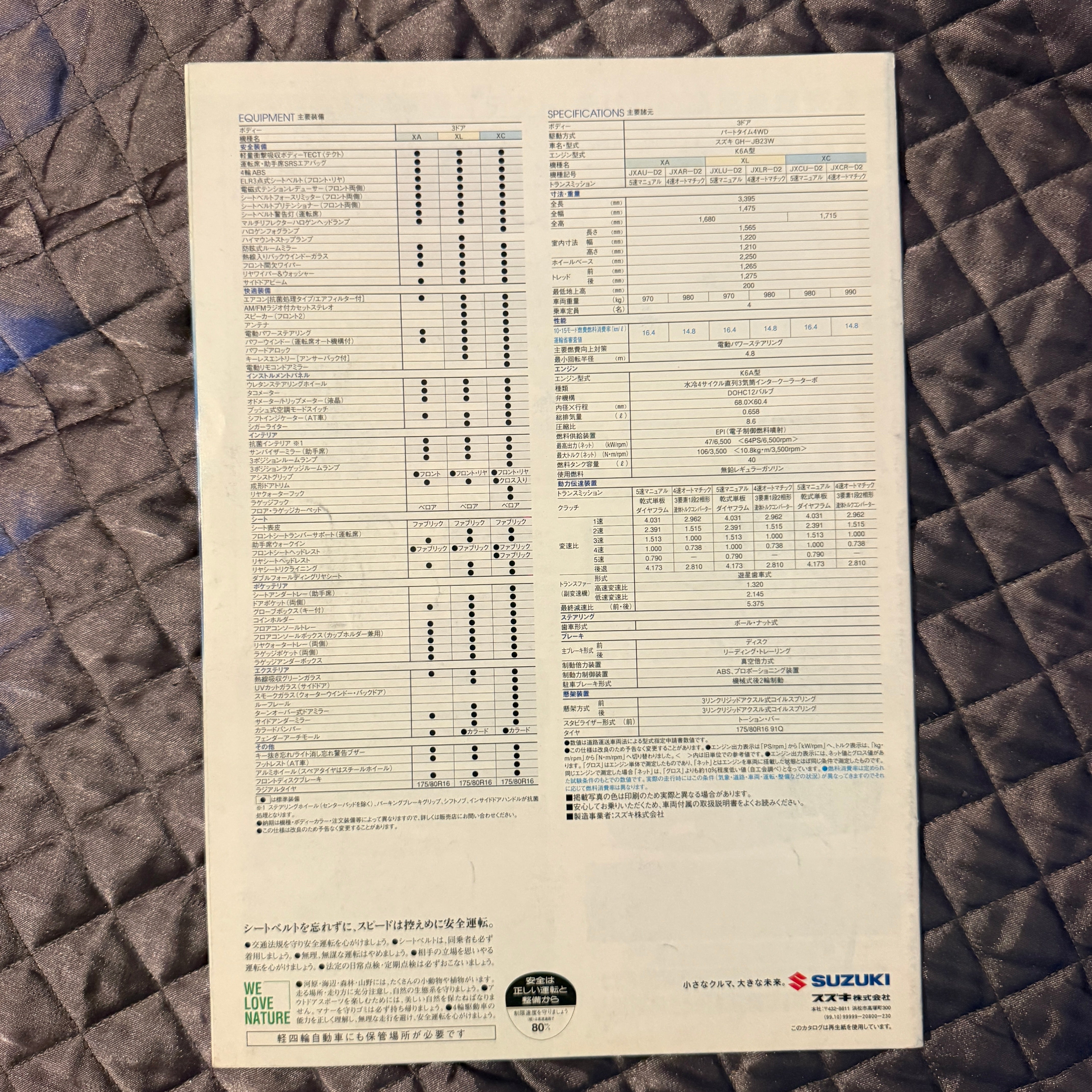 Suzuki Jimny JB23 Catalog