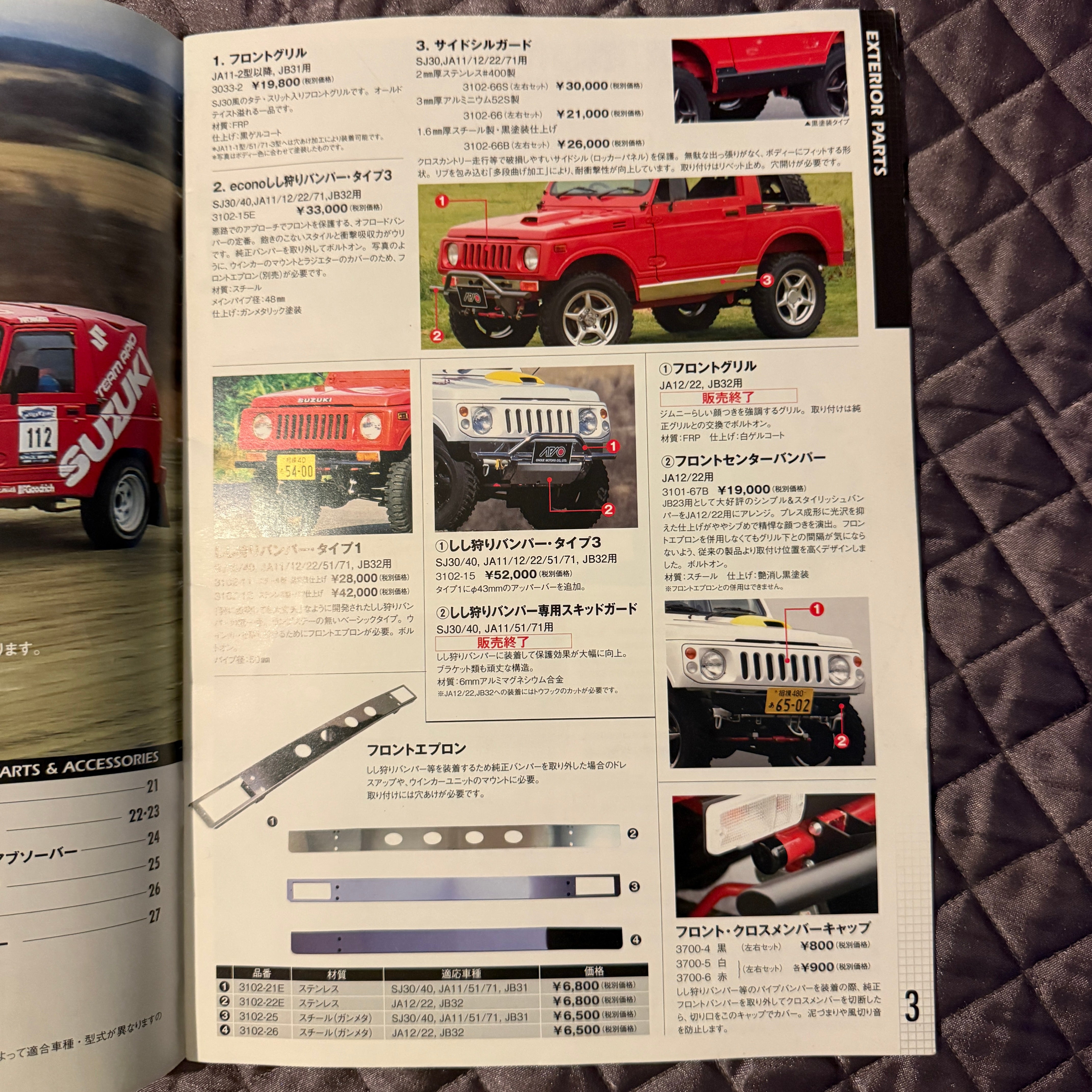Suzuki Jimny Parts Catalog