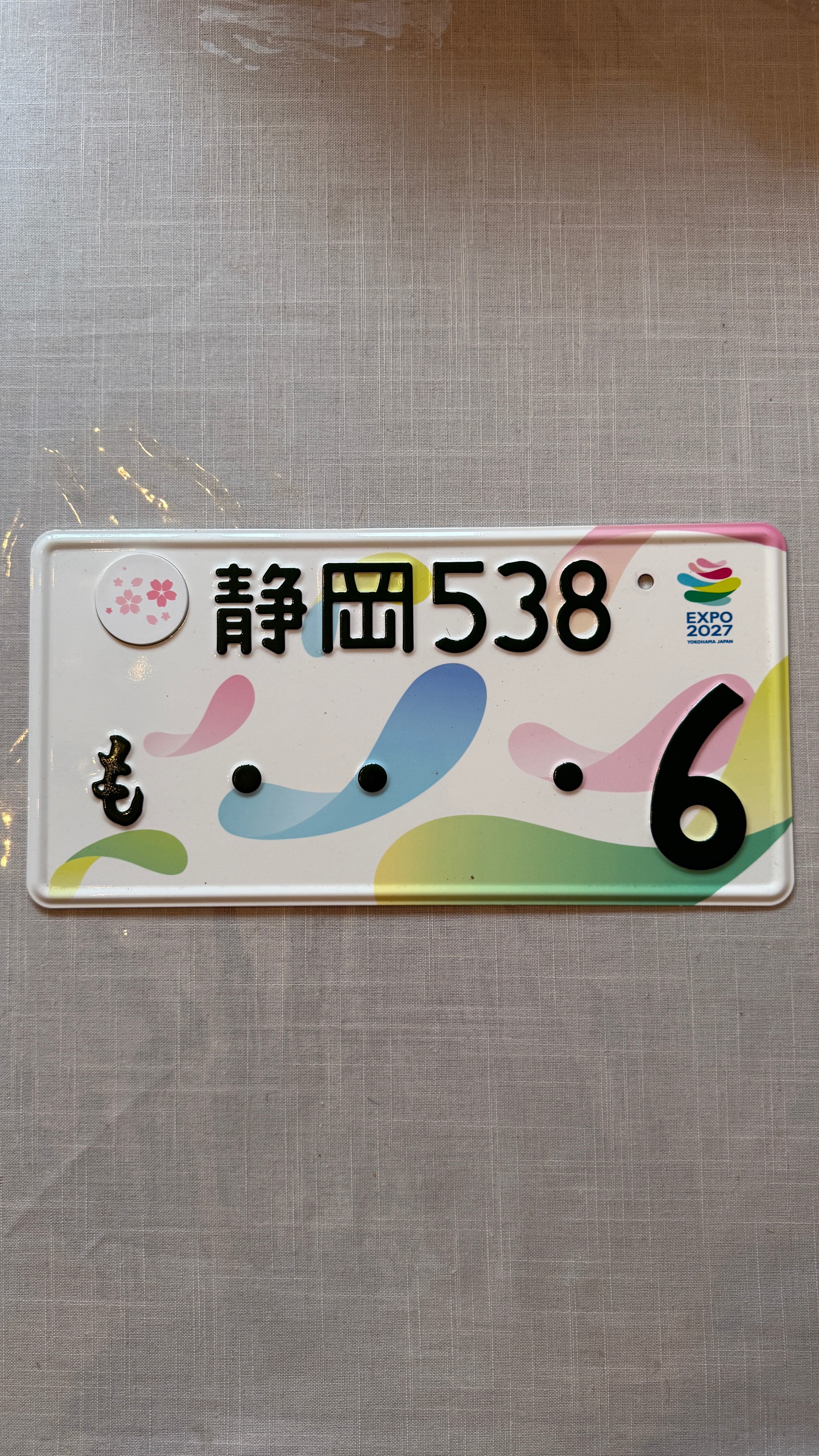 Authentic JDM 2027 EXPO -6 License Plate