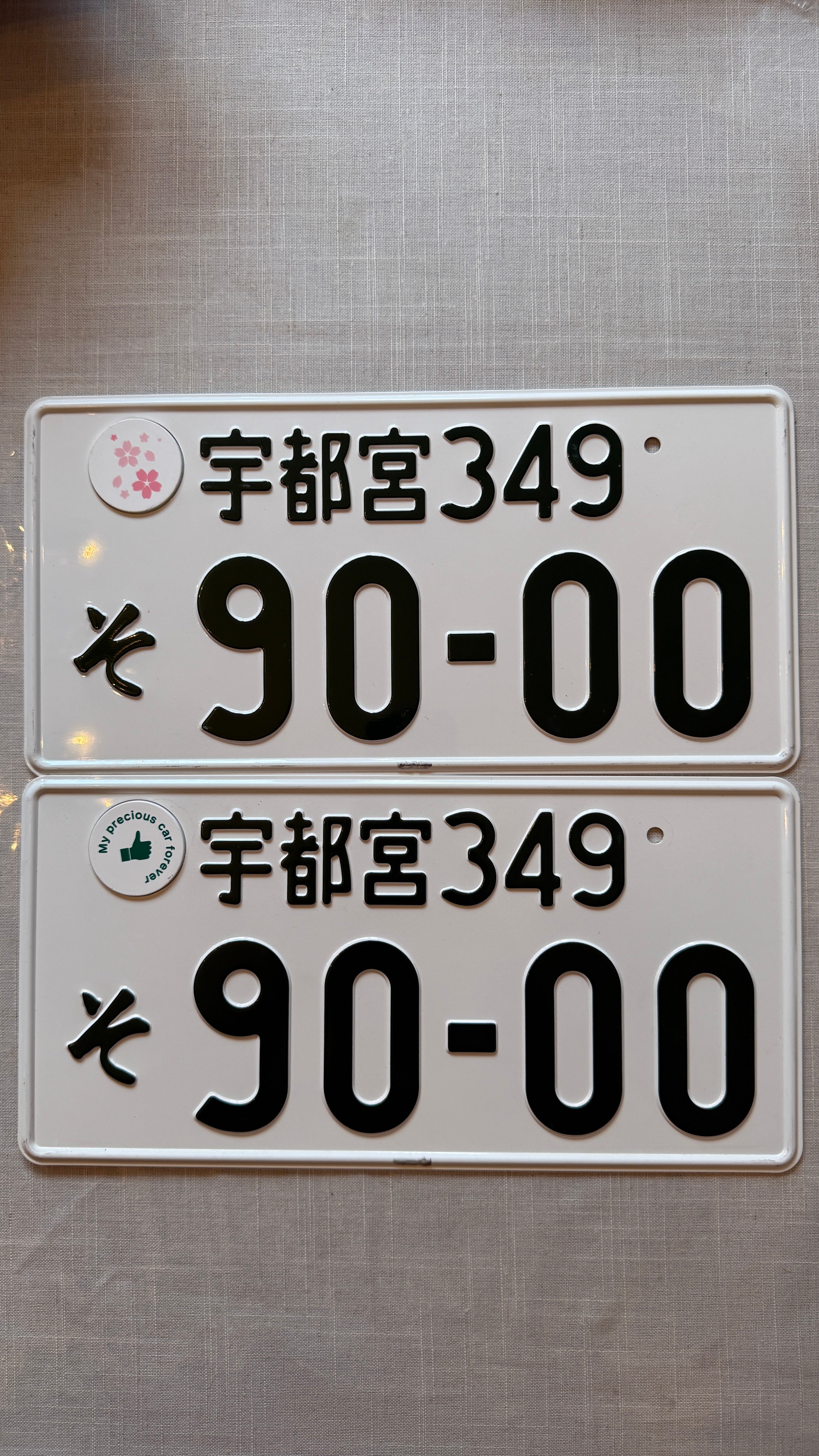 Authentic JDM 90-00 License Plate